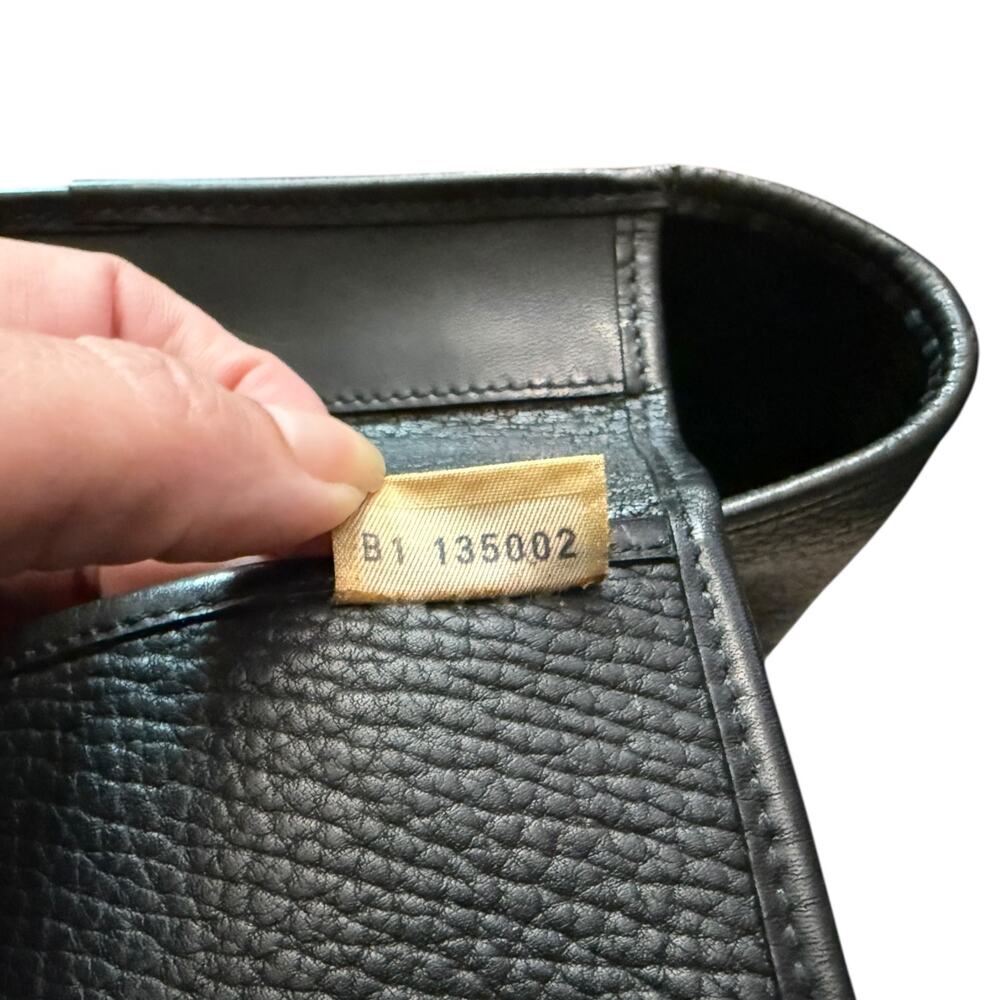 Dooney & Bourke Vintage Black All Weather Leather Bucket Bag Purse - Picture 10 of 10